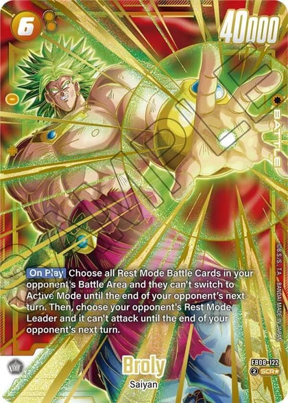 Broly - FB08-122 (Alternate Art), Saiyan's Pride FB08-122