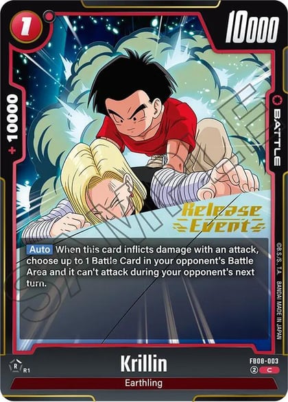 Krillin - FB08-003, Saiyan's Pride Release Event Cards FB08-003