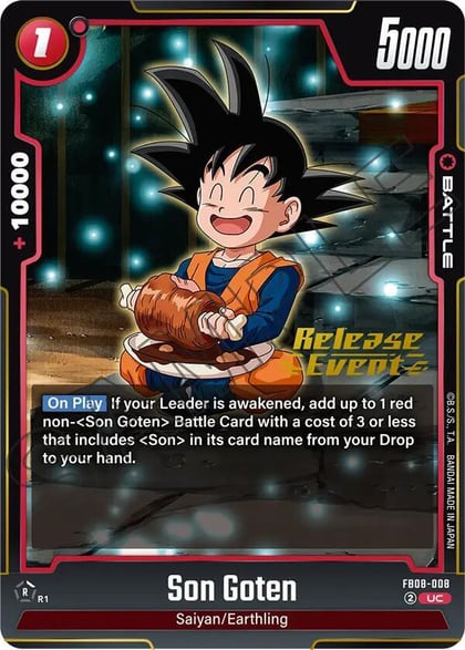 Son Goten - FB08-008, Saiyan's Pride Release Event Cards FB08-008