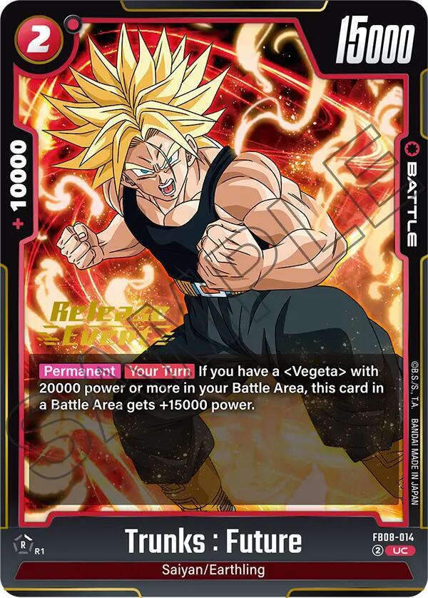 Trunks : Future, Saiyan's Pride Release Event Cards FB08-014