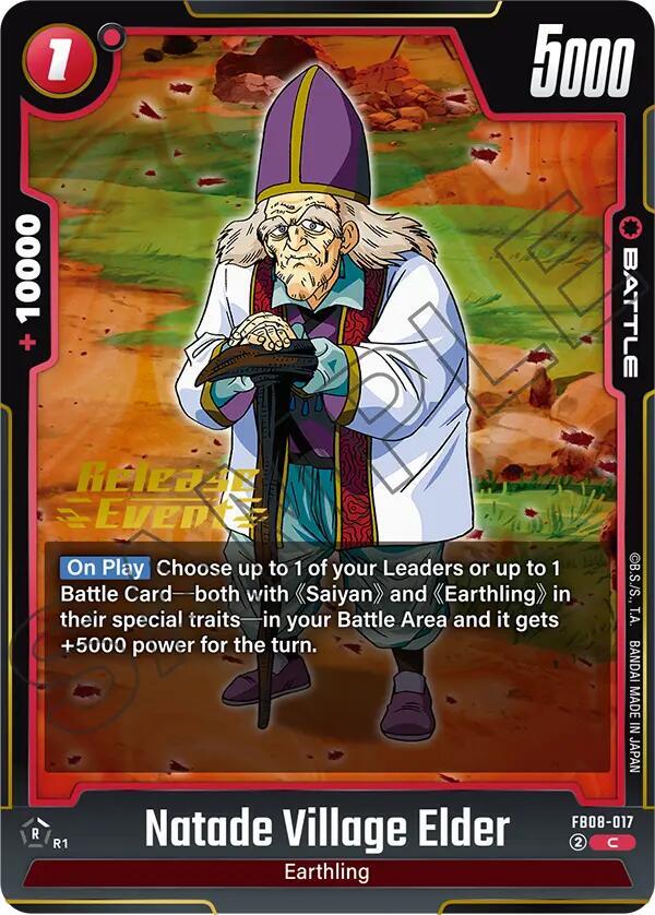 Natade Village Elder, Saiyan's Pride Release Event Cards FB08-017
