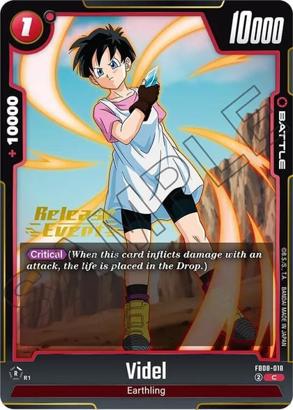 Videl - FB08-018, Saiyan's Pride Release Event Cards FB08-018
