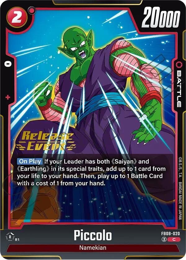 Piccolo - FB08-020, Saiyan's Pride Release Event Cards FB08-020