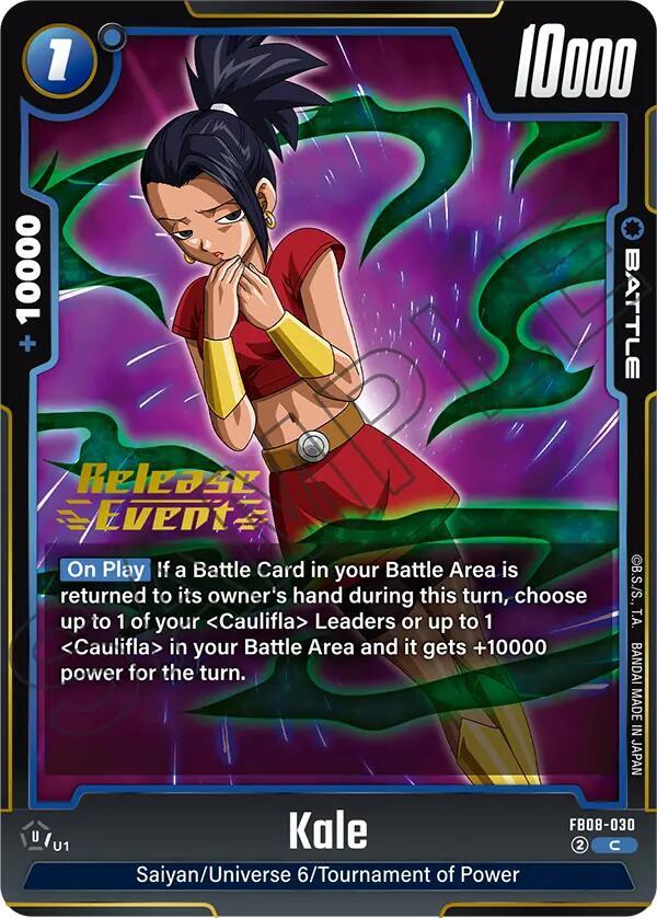 Kale - FB08-030, Saiyan's Pride Release Event Cards FB08-030