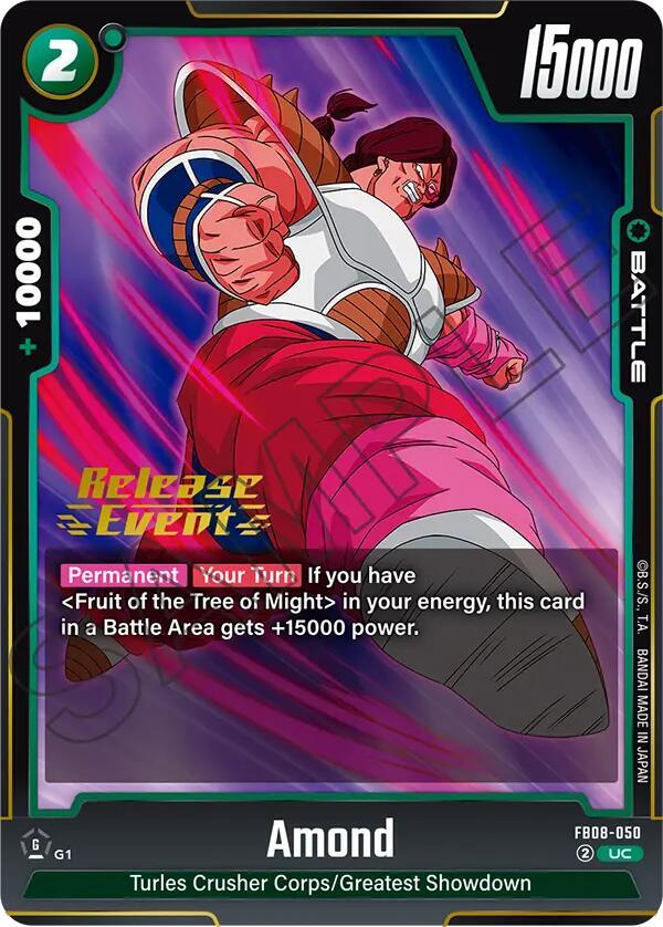 Amond, Saiyan's Pride Release Event Cards FB08-050