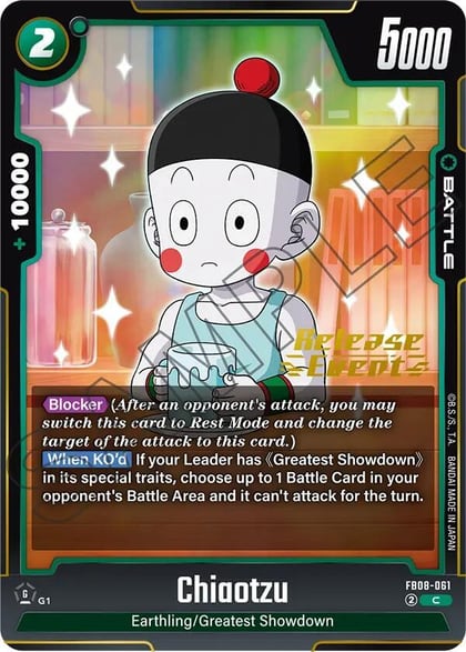 Chiaotzu, Saiyan's Pride Release Event Cards FB08-061