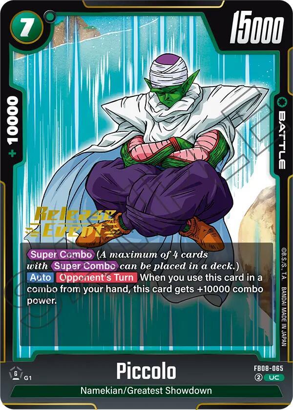 Piccolo - FB08-065, Saiyan's Pride Release Event Cards FB08-065
