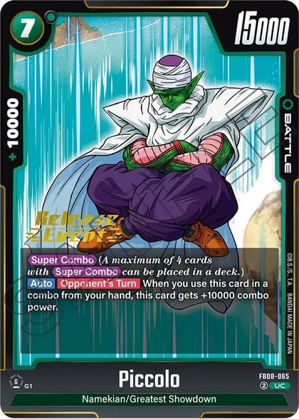 Piccolo - FB08-065, Saiyan's Pride Release Event Cards FB08-065