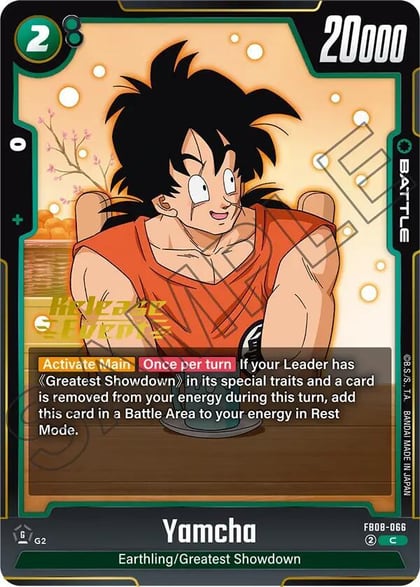 Yamcha, Saiyan's Pride Release Event Cards FB08-066