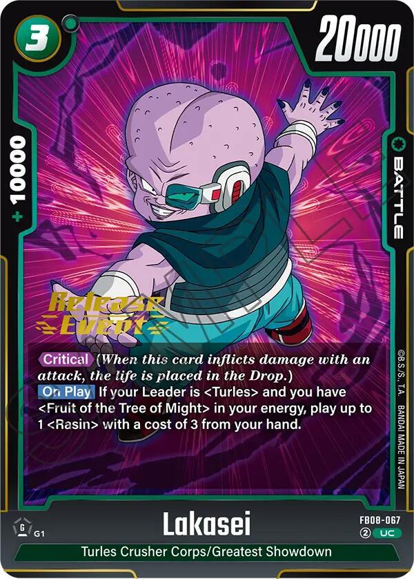 Lakasei, Saiyan's Pride Release Event Cards FB08-067