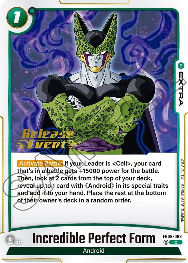 Incredible Perfect Form, Saiyan's Pride Release Event Cards FB08-069