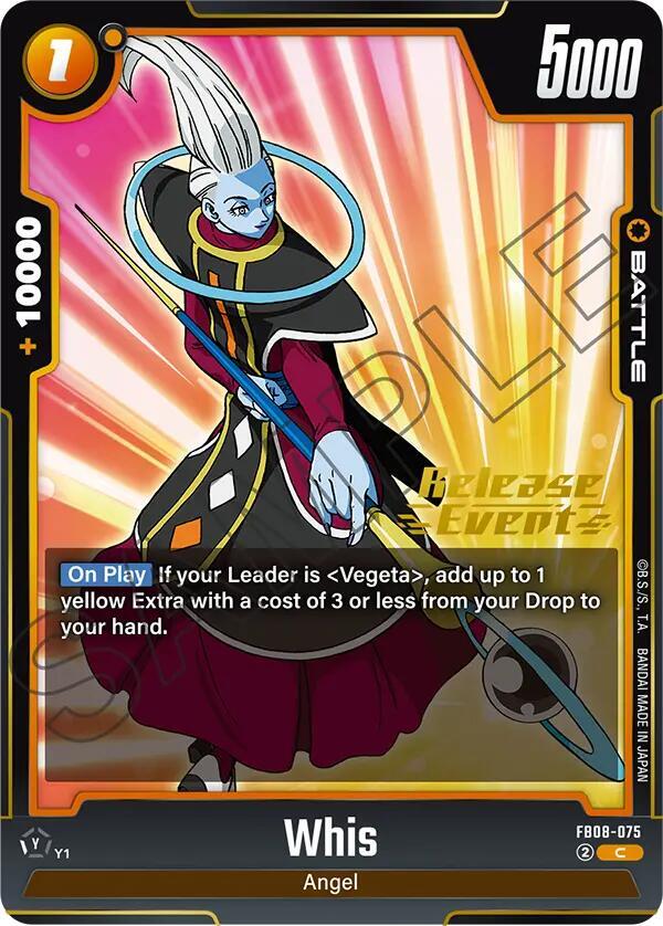 Whis, Saiyan's Pride Release Event Cards FB08-075