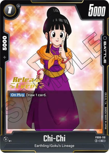 Chi-Chi, Saiyan's Pride Release Event Cards FB08-110