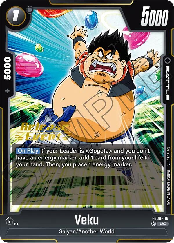 Veku, Saiyan's Pride Release Event Cards FB08-116