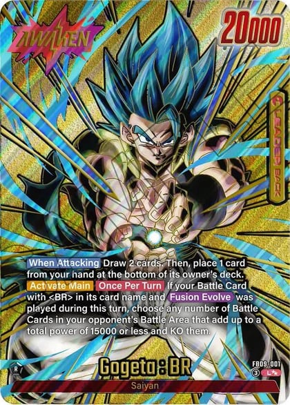 Gogeta : BR - FB09-001 (Super Alternate Art), Dual Evolution FB09-001