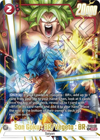 Son Goku : BR/Vegeta : BR (Alternate Art), Dual Evolution FB09-011