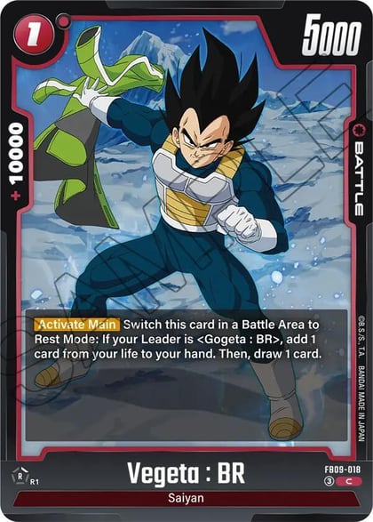Vegeta : BR - FB09-018, Dual Evolution FB09-018
