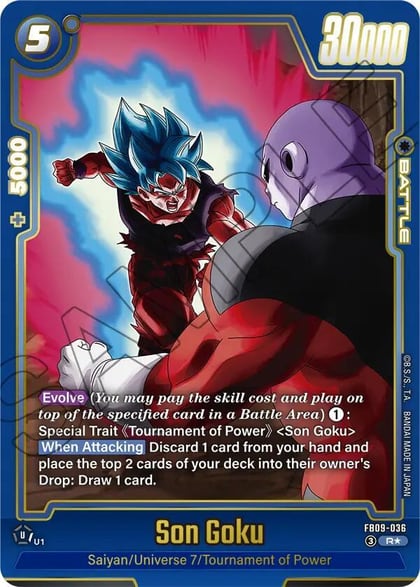 Son Goku - FB09-036 (Alternate Art), Dual Evolution FB09-036
