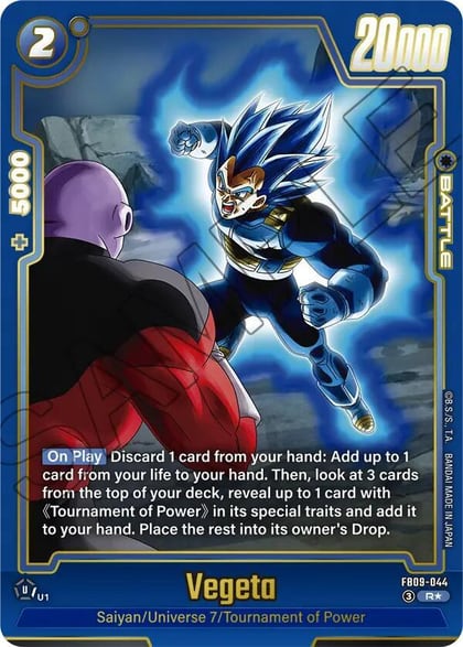 Vegeta - FB09-044 (Alternate Art), Dual Evolution FB09-044
