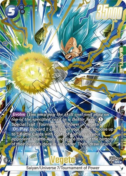 Vegeta - FB09-045 (Alternate Art), Dual Evolution FB09-045