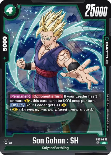 Son Gohan : SH - FB09-058, Dual Evolution FB09-058