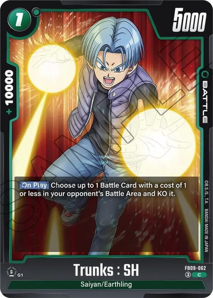 Trunks : SH, Dual Evolution FB09-062