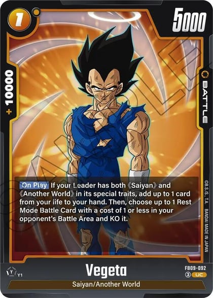 Vegeta - FB09-092, Dual Evolution FB09-092