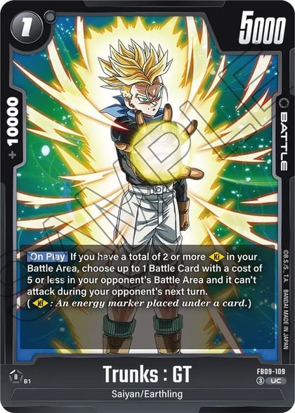 Trunks : GT - FB09-109, Dual Evolution FB09-109