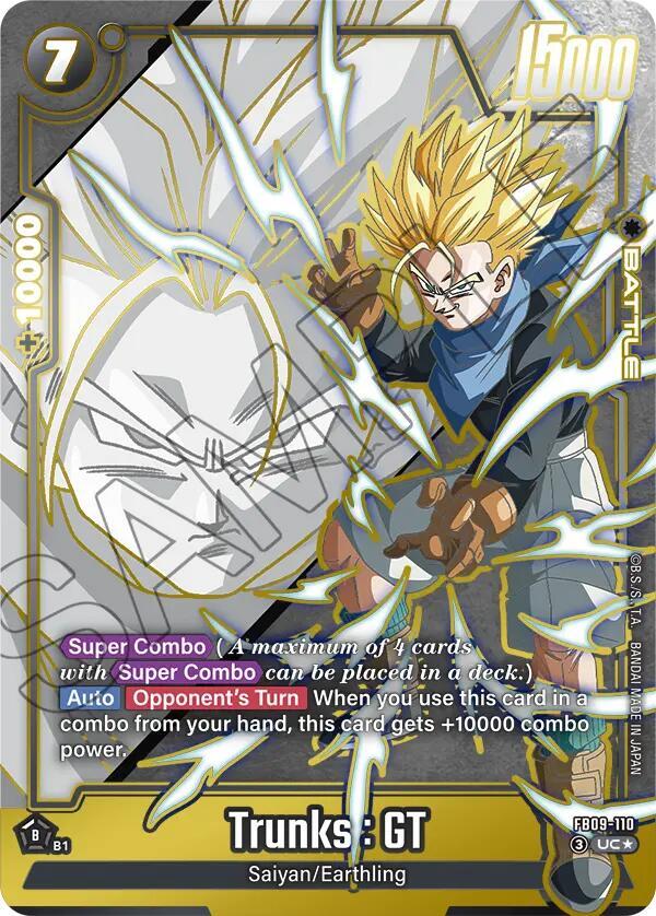 Trunks : GT - FB09-110 (Alternate Art), Dual Evolution FB09-110