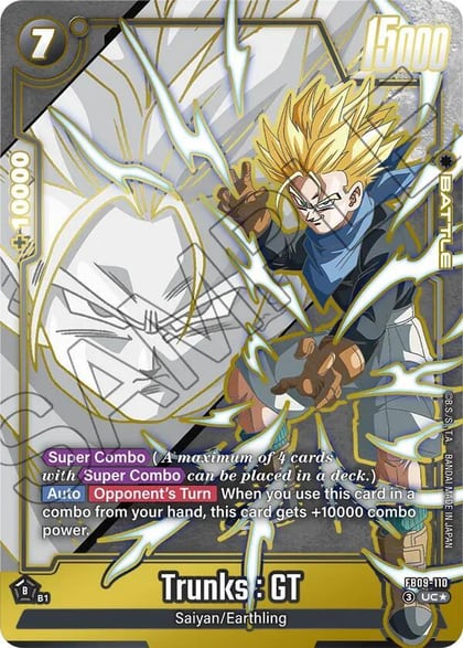Trunks : GT - FB09-110 (Alternate Art), Dual Evolution FB09-110