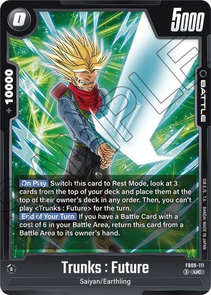 Trunks : Future, Dual Evolution FB09-111