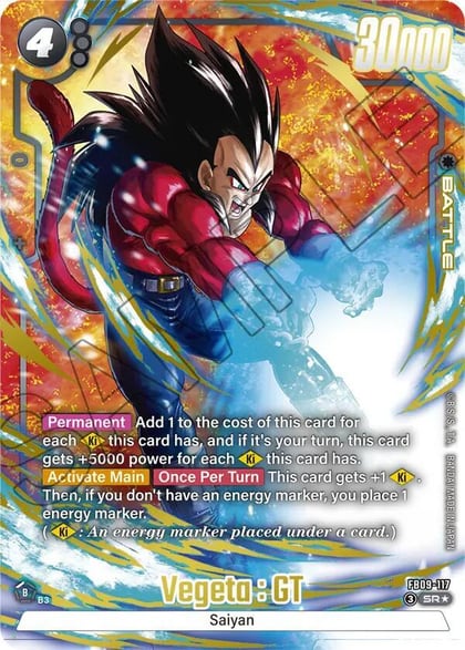 Vegeta : GT - FB09-117 (Alternate Art), Dual Evolution FB09-117