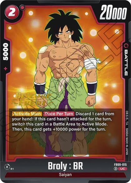 Broly : BR, Dual Evolution Release Event Cards FB09-015
