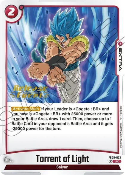 Torrent of Light, Dual Evolution Release Event Cards FB09-023