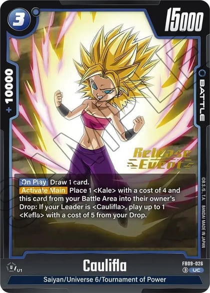 Caulifla, Dual Evolution Release Event Cards FB09-026