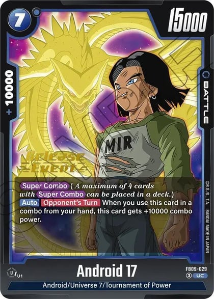Android 17 - FB09-029, Dual Evolution Release Event Cards FB09-029