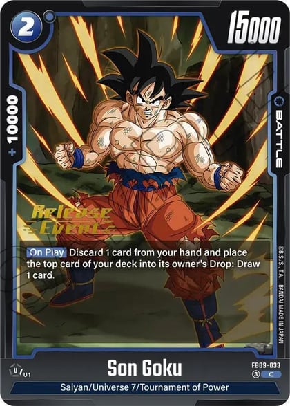 Son Goku - FB09-033, Dual Evolution Release Event Cards FB09-033