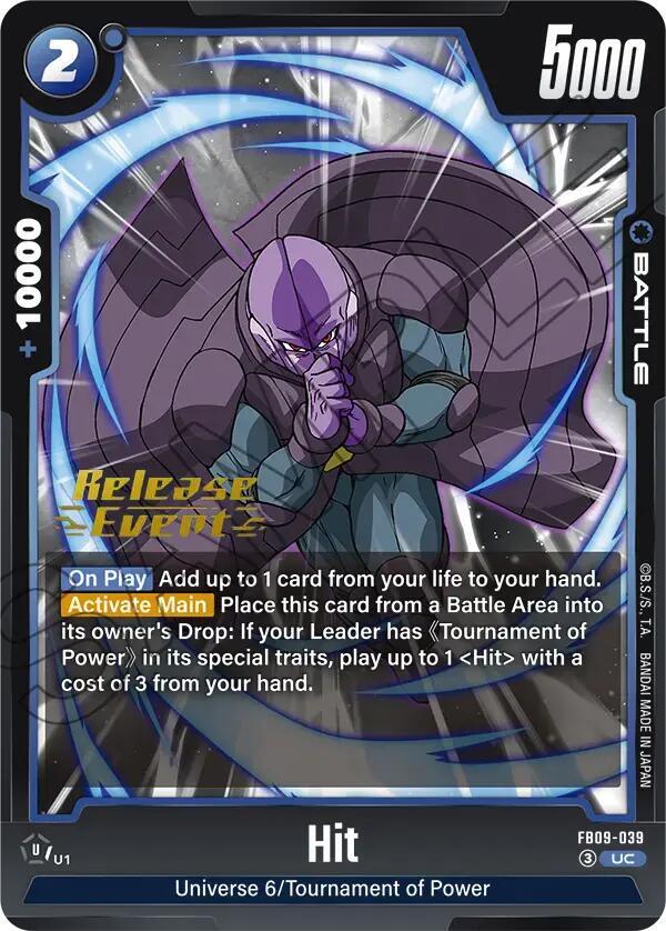 Hit, Dual Evolution Release Event Cards FB09-039