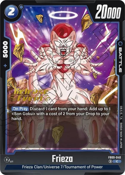 Frieza, Dual Evolution Release Event Cards FB09-040
