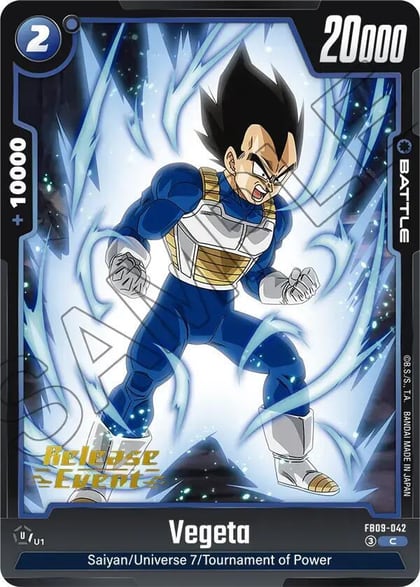 Vegeta - FB09-042, Dual Evolution Release Event Cards FB09-042