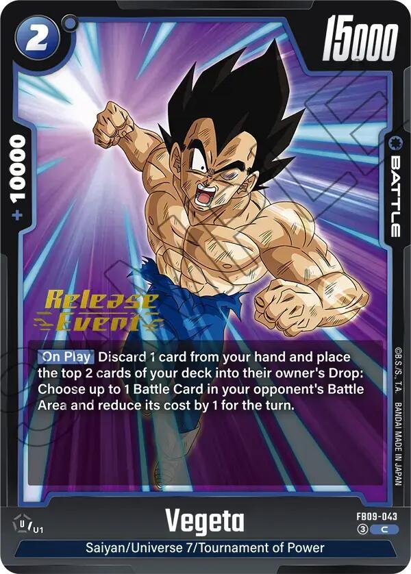 Vegeta - FB09-043, Dual Evolution Release Event Cards FB09-043
