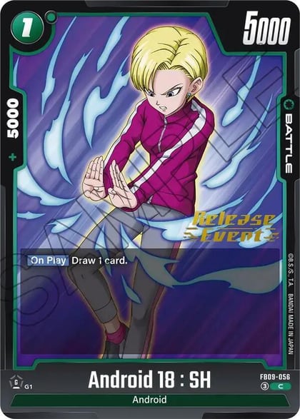 Android 18 : SH, Dual Evolution Release Event Cards FB09-056