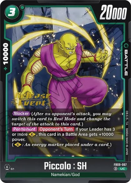 Piccolo : SH - FB09-067, Dual Evolution Release Event Cards FB09-067