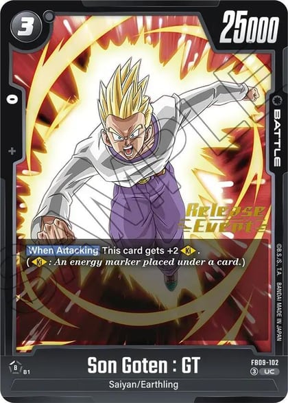 Son Goten : GT - FB09-102, Dual Evolution Release Event Cards FB09-102