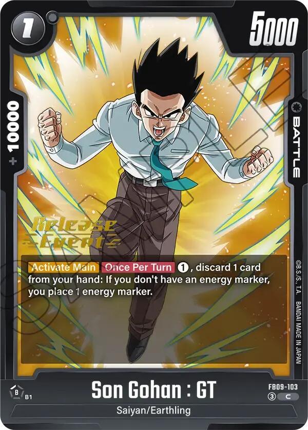 Son Gohan : GT - FB09-103, Dual Evolution Release Event Cards FB09-103