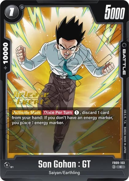 Son Gohan : GT - FB09-103, Dual Evolution Release Event Cards FB09-103