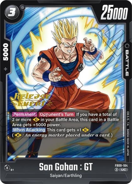Son Gohan : GT - FB09-104, Dual Evolution Release Event Cards FB09-104