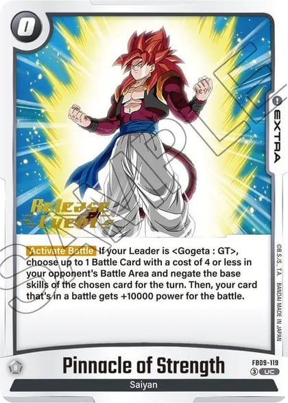 Pinnacle of Strength, Dual Evolution Release Event Cards FB09-119