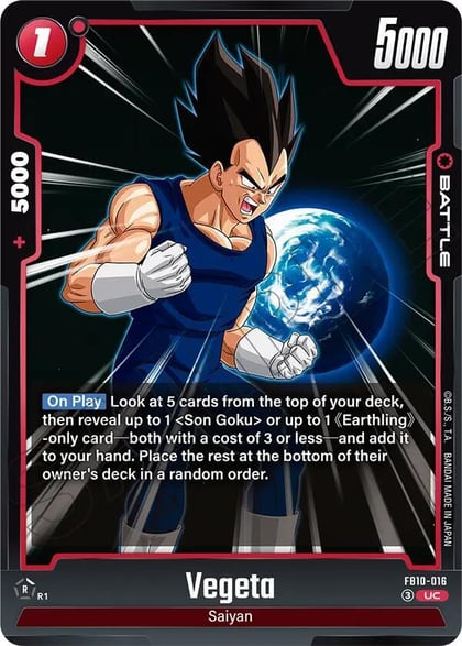Vegeta - FB10-016, Cross Force FB10-016