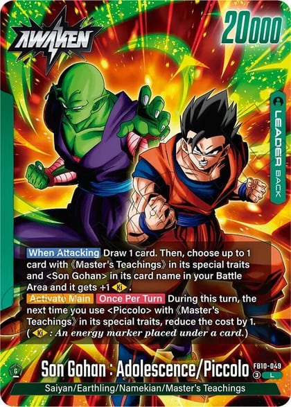 Son Gohan : Youth/Piccolo // Son Gohan : Adolescence/Piccolo, Cross Force FB10-049